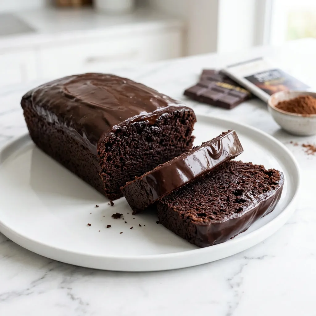 Porción de budín de Brownie